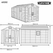 műanyag ház a kertbe LIFETIME model 60282 LG4652