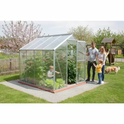 üvegház LANITPLAST LIMES Viva V6/2 1,97x2 m PC 6 mm LG4695