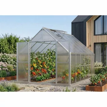   üvegház LANITPLAST SARANA 8x12 PC 4 mm ezüst színű LG4748