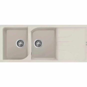   ELLECI- Mosogatótálca Ego 500 116x50 Granitek 2m.+cseppt. Bianco soft G39