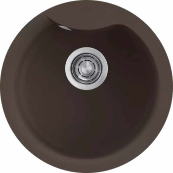   ELLECI- Mosogatótálca Ego Round 48,5 Granitek kerek medence Espresso G78