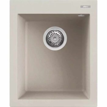   ELLECI- Mosogatótálca Quadra 100 UM aláépíthető 38x44 Granitek 1 m. Bianco soft G39