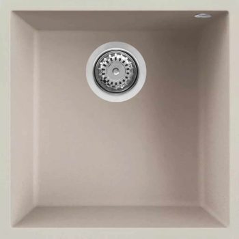   ELLECI- Mosogatótálca Quadra 102 UM aláépíthető 44x44 Granitek 1m. Bianco soft G39