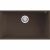 ELLECI- Mosogatótálca Quadra 130 UM aláépíthető 76x44 Granitek 1 m. Espresso G78