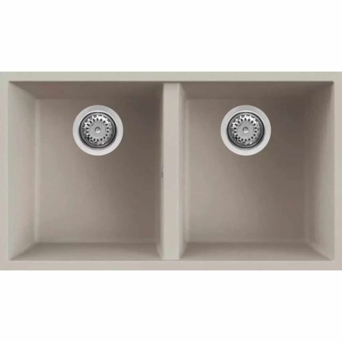 ELLECI- Mosogatótálca Quadra 350 UM alápíthető 76x43,5 Granitek 2m. Bianco soft G39