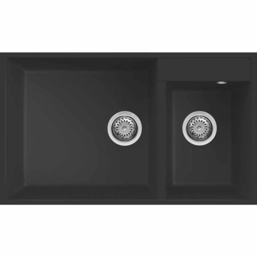 ELLECI - Mosogatótálca Quadra 440 G40 nero munkalap alá szerelhető