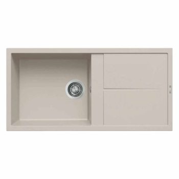   ELLECI- Mosogatótálca Unico 480 100x50 Granitek 1 m. +cseppt. Bianco soft G39