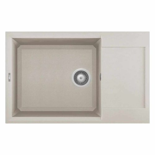 ELLECI- Mosogatótálca Easy 310 78x50 Granitek 1 m. +cseppt. Bianco soft G39