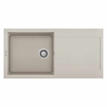   ELLECI- Mosogatótálca Easy 480 100x50 Granitek 1 m. +cseppt. Bianco soft G39