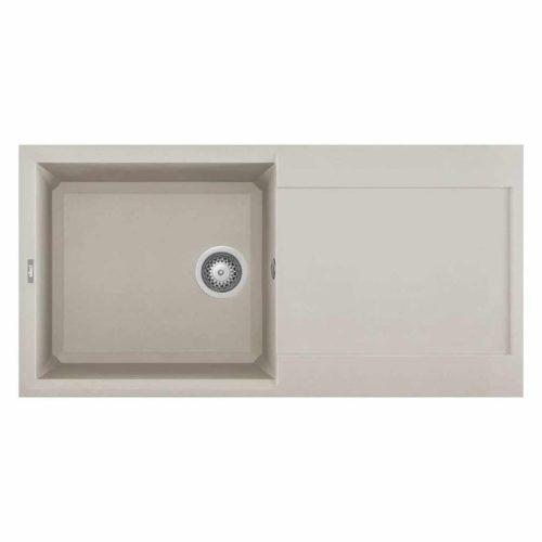 ELLECI- Mosogatótálca Easy 480 100x50 Granitek 1 m. +cseppt. Bianco soft G39