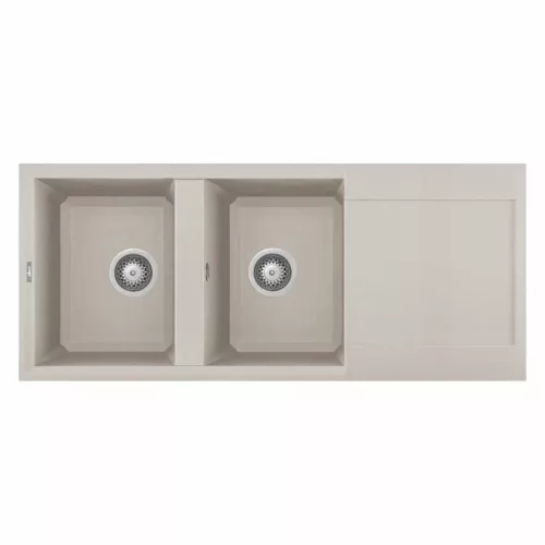 ELLECI- Mosogatótálca Easy 500 116x50 Granitek 2 m. cseppt. Bianco soft G39