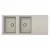 ELLECI- Mosogatótálca Easy 500 116x50 Granitek 2 m. cseppt. Bianco soft G39