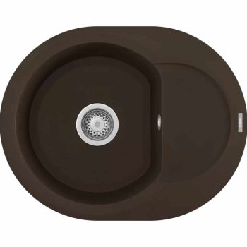   ELLECI- Mosogatótálca Easy round 600 60x47 Granitek 1 m. +cseppt. Bianco soft G39