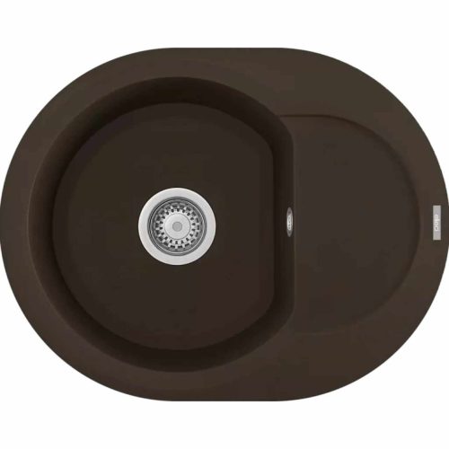 ELLECI- Mosogatótálca Easy round 600 60x47 Granitek 1 m. +cseppt. Bianco soft G39