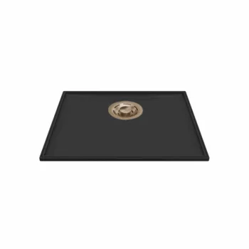   ELLECI- Mosogatótálca Essenza 50 46,2x38,2 Keratek 1 m. K86 Black arany tartozékokkal