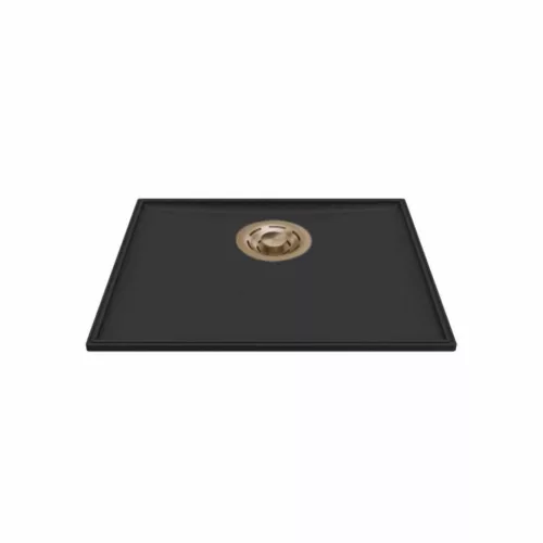 ELLECI- Mosogatótálca Essenza 50 46,2x38,2 Keratek 1 m. K86 Black arany tartozékokkal