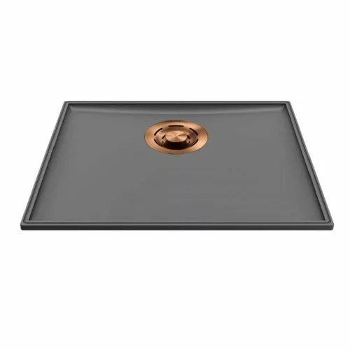 ELLECI- Mosogatótálca Essenza 50 46,2x38,2 Keratek K99 Dark Grey bronz tartozékokkal