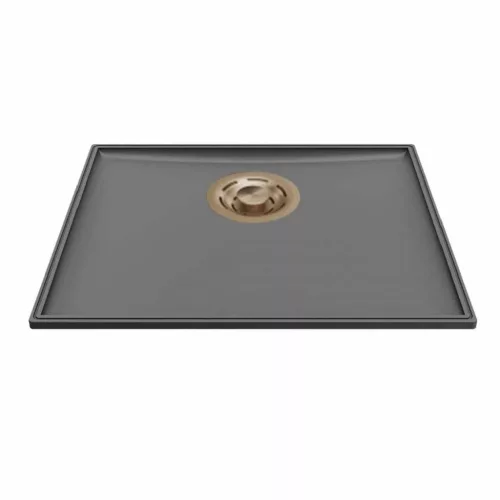 ELLECI- Mosogatótálca Essenza 50 46,2x38,2 Keratek K99 Dark Grey arany tartozékokkal