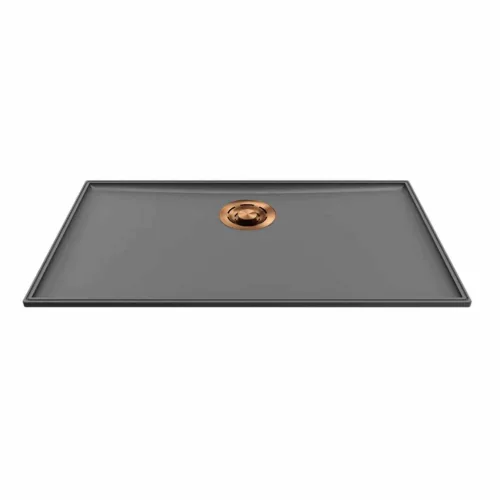 ELLECI- Mosogatótálca Essenza 70 68,2x38,2 Keratek 1 m. K99 Dark Grey bronz tartozékokkal