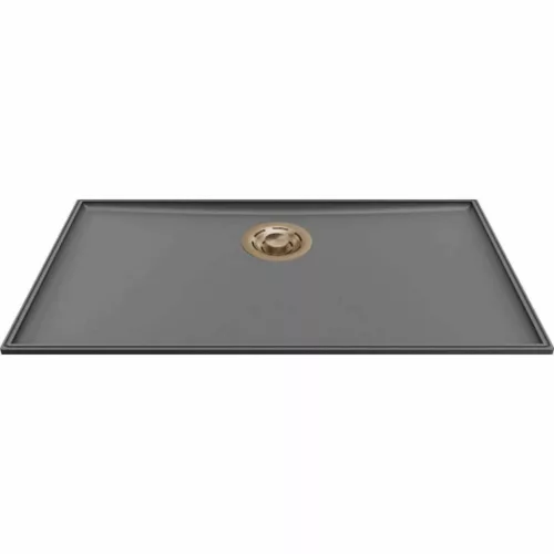 ELLECI- Mosogatótálca Essenza 70 68,2x38,2 Keratek 1 m. K99 Dark Grey arany tartozékokkal