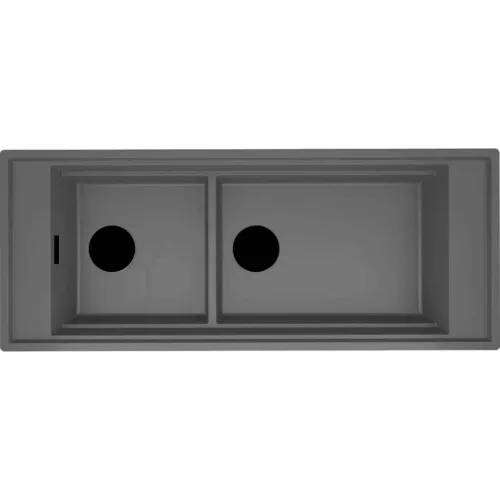 ELLECI- Mosogatótálca Mixology 590 1140x392 Keratek K99 Dark Grey fekete tartozékokkal