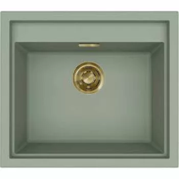   ELLECI - Mosogatótálca Sintesi 105  K82 Sage Green arany tartozékokkal