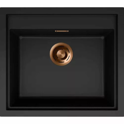 ELLECI- Mosogatótálca Sintesi 105 Keratek K86 Black bronz tartozékokkal