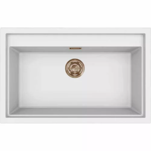 ELLECI- Mosogatótálca Sintesi 130 Keratek K96 White bronz tartozékokkal