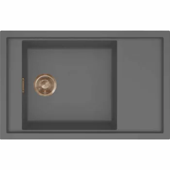   ELLECI- Mosogatótálca Sintesi 305 Keratek K99 Dark Grey bronz tartozékokkal