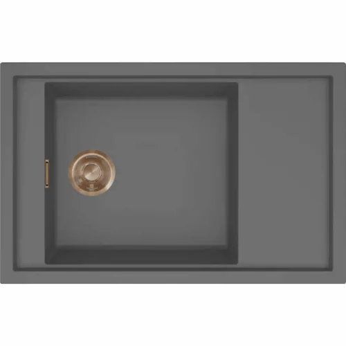 ELLECI- Mosogatótálca Sintesi 305 Keratek K99 Dark Grey bronz tartozékokkal