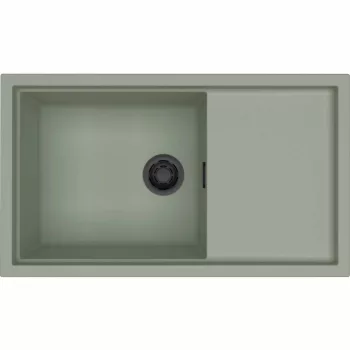   ELLECI - Mosogatótálca Sintesi 410 K82 Sage Green fekete tartozékokkal