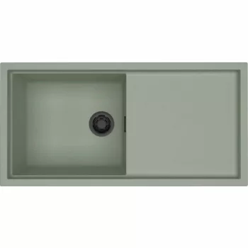   ELLECI - Mosogatótálca Sintesi 480 K82 Sage Green fekete tartozékokkal