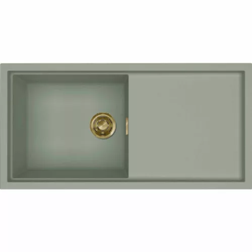 ELLECI - Mosogatótálca Sintesi 480 K82 Sage Green arany tartozékokkal