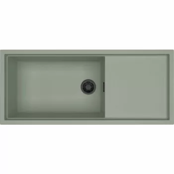   ELLECI - Mosogatótálca Sintesi 510 K82 Sage Green fekete tartozékokkal