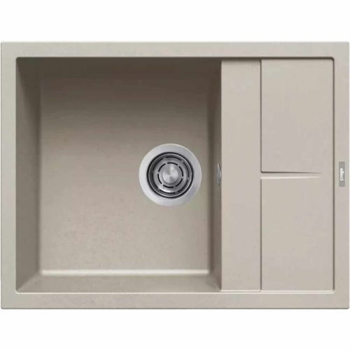 ELLECI- Mosogatótálca Unico 125 65x50 Keratek 1 m. +cseppt. K95 Champagne