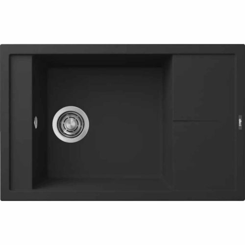 ELLECI- Mosogatótálca Unico 305 78x50 Keratek 1 m. +cseppt. K86 Black