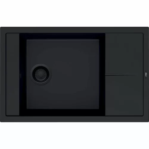 ELLECI- Mosogatótálca Unico 305 78x50 Keratek 1 m. +cseppt. K86 Black fekete tartozékokkal
