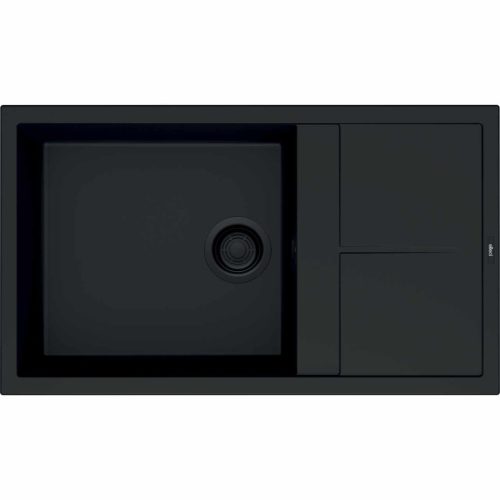 ELLECI- Mosogatótálca Unico 410 86x50 Keratek 1 m. +cseppt. K86 Black fekete tartozékokkal