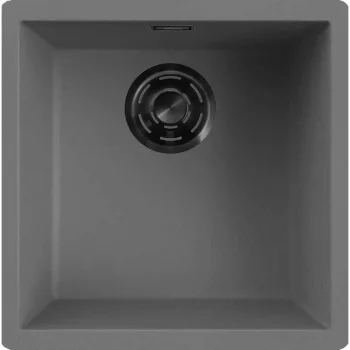   ELLECI- Mosogatótálca Zen 102 Keratek K99 Dark Grey fekete tartozékokkal