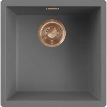   ELLECI- Mosogatótálca Zen 102 Keratek K99 Dark Grey bronz tartozékokkal 