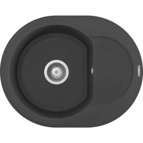 ELLECI - Mosogatótálca Easy ROUND 600 M70 nero metal