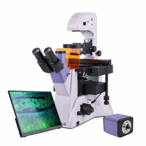 MAGUS Lum VD500L LCD fluoreszcens fordított digitális mikroszkóp
