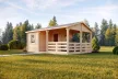 Timber Ladoga faház,kerti tároló, 24,96 m2, 44 mm