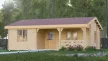 Timber Manitoba faház 56 m2, 44 mm