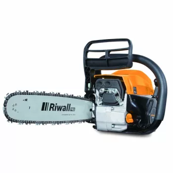   RIWALL PRO benzinmotoros láncfűrész 49 cm³-s motorral és ajándék tartozékokkal, RPCS 5140 SET