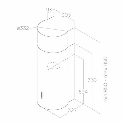 Elica - Páraelszívó STONE WH/A/33