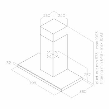 Elica - Páraelszívó GALAXY BLIX/A/80