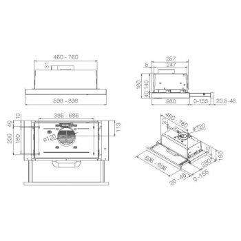 Elica - Páraelszívó ELITE 14 LUX GRIX/A/90
