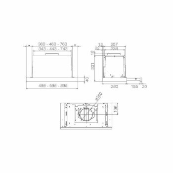 Elica - Páraelszívó ELITE 26 IX/A/90/VT