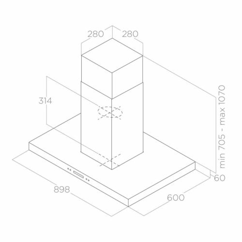 Elica - Páraelszívó SPOT PLUS IX/A/90